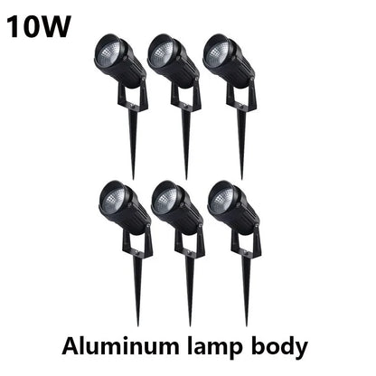 Iluminação led para jardim, 3w, 5w, 10w, 15w, área externa, lâmpada para gramado, à prova d'água, terraço, decoração de jardim, caminho, holofotes, ac220v, 110v, dc12v