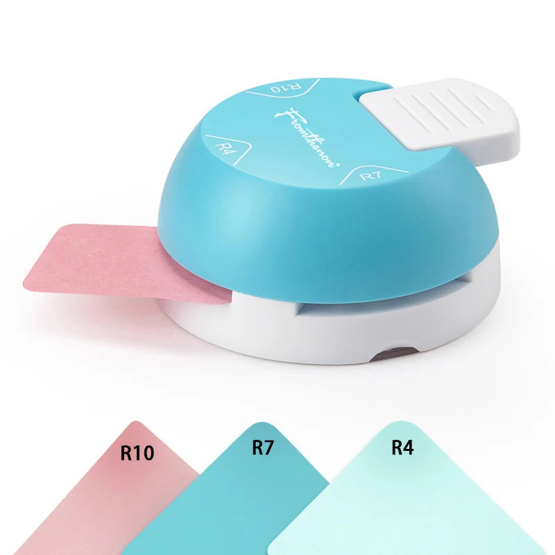 3-in-1 Corner Rounder Border Punches for Scrapbooking Diy Mini Corner Cutter R4/R7/R10mm Circle Trimmer Punch Office Supplies