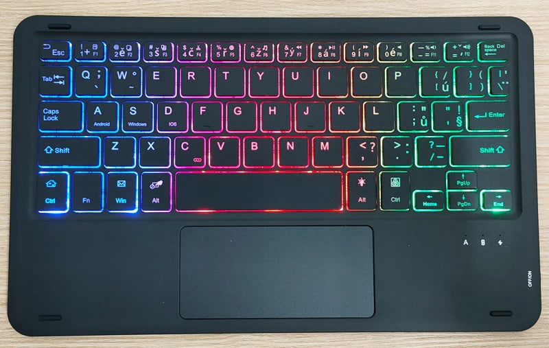 Bluetooth Keyboard Case For Xiaomi Pad 7 7 Pro 11.2 Trackpad Tablet Case Russian Arabic Hebrew Spanish Korean French Keyboard