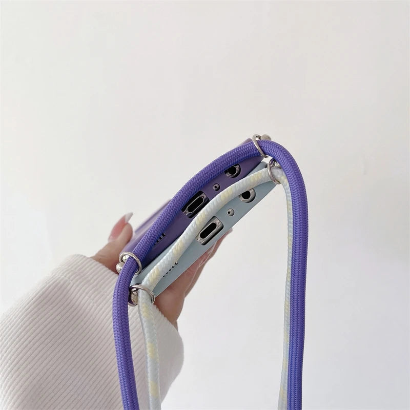 Funda con cordón cruzado para Xiaomi Redmi Note 13 Pro Plus 4G 5G, funda trasera de silicona con cordón para Poco X6 M6 Pro, Note 13 Pro y MX 6 X6 Pro