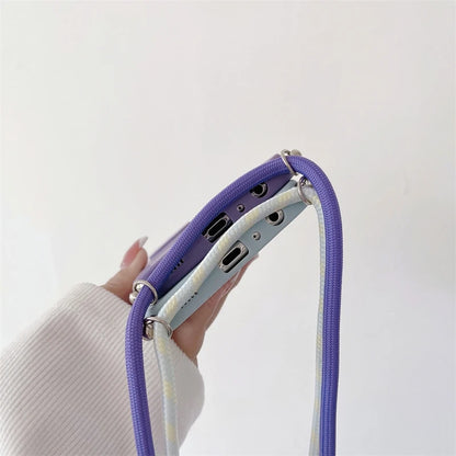 Funda con cordón cruzado para Xiaomi Redmi Note 13 Pro Plus 4G 5G, funda trasera de silicona con cordón para Poco X6 M6 Pro, Note 13 Pro y MX 6 X6 Pro