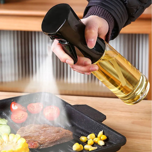 Oil Spray Bottle Kitchen Cooking Olive Oil Storage Bottle Continuous Spray Camping BBQ Baking Soy Sauce Sprayer Containers