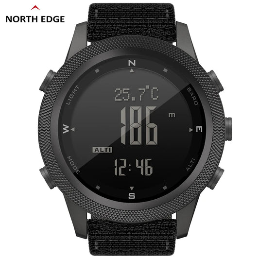 Reloj digital NORTH EDGE APACHE-46 para hombre, para deportes al aire libre, running, natación, altímetro, barómetro y brújula WR50M