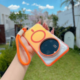 Fashion Laser Gradient Magnetic Lanyard Shockproof Case for Xiaomi 15 Ultra For Redmi Note14 Pro + 5G 14C For Magsafe Cover