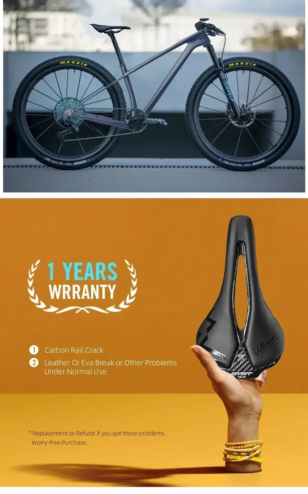 RYET Bicycle Saddle Ultralight Racing Bike Full Carbon Bike Seating Saddles 115g 7x9mm Road Sports Cushion Cycling Accessories