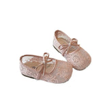 2026 Summer Kids Shoes Girls Sandals Lace Floral Princess Shoes Children Soft Sole Flat Party Dress Breathable Shoes