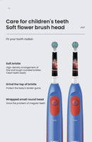 Oral B Electric Toothbrush Children Rotary Clean Soft Bristle 2 Min Timer Waterproof Teeth Brush with Replacement Brush Refill