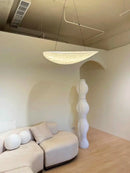 Wabi Sabi Silk Pendant Lamp Modern LED Ceiling Chandelier Light for Living Room Dining Bedroom Indoor Home Decor Light Fixtures