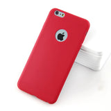 Silicon Case for iPhone 6S 6 7 8 Plus SE 2020 11 12 Pro Max 12 mini X XS MAX XR Gel Cell Phone Cover Casing Coque With logo hole