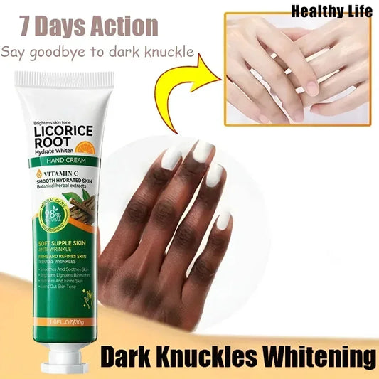 Clareamento Dark Knuckles Cream, Ilumine o creme de mãos Clarear Dull Corrector, Removedor de manchas hidratantes, Cuidados com a pele coreana