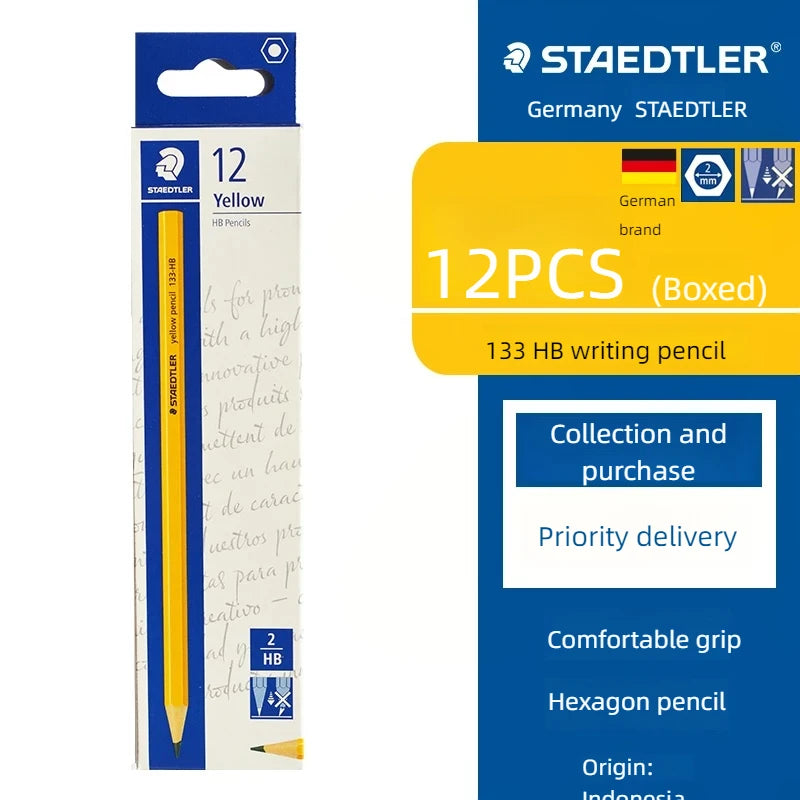 12pcs STAEDTLER Pencil HB/2B School Stationery Office Supplies Drawing Sketch Pencil Student Art Supply