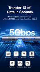 Baseus USB Hub DP 4K Dual HDMI Adapter 11 in 1 Splitter RJ45 USB 3.0 PD 100W Docking Station for MacBook Pro Air M2 M1 USB C HUB