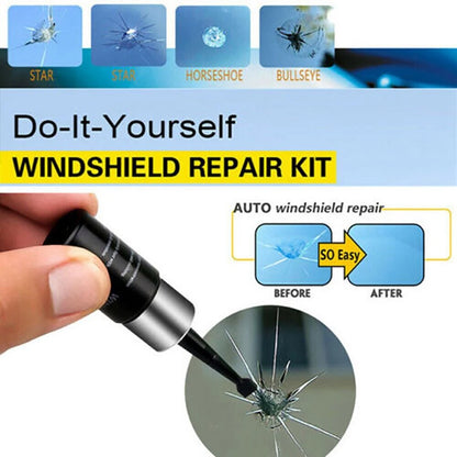 Car Windshield Repair Resin Kit Ferramentas, pára-brisas Break, Scratch Restoration, Adesivos de proteção, Glass Cleaner Care, No Trace Wash