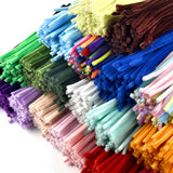 100pcs Chenille Stems Toys DIY Strips Twist Bar Anvil Wire Craft Pipe Creative Hobby Children Plush Stick Chenille Sticks