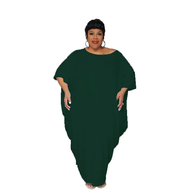 Vestido longo irregular de praia para férias feminino, vestidos plus size, elegante festa clube maxi, streetwear solto, roupas casuais