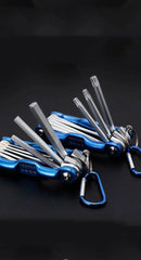 Portable Folding Hex Wrench Allen Set Metal Metric System Torx Hexagonal Spanner Screwdriver Hex Key High Quality Hand Tool