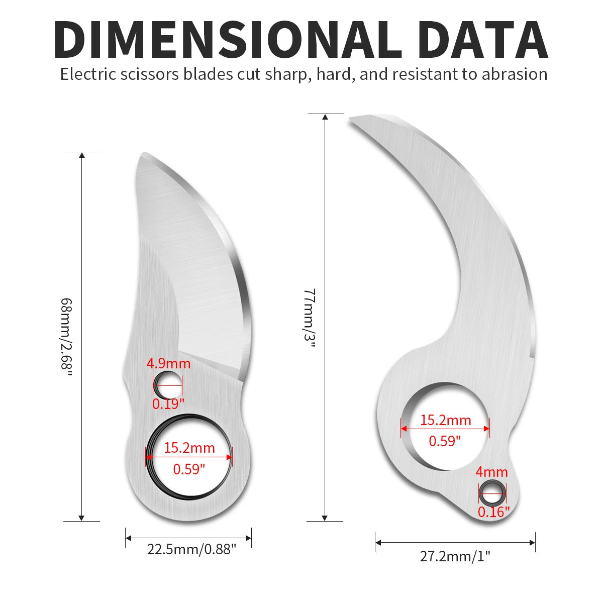 SK5 Cordless Pruner Cutting-Blade 30mm Electric Pruning Shear Accessory Efficient Fruit Tree Bonsai Pruning Garden Tool
