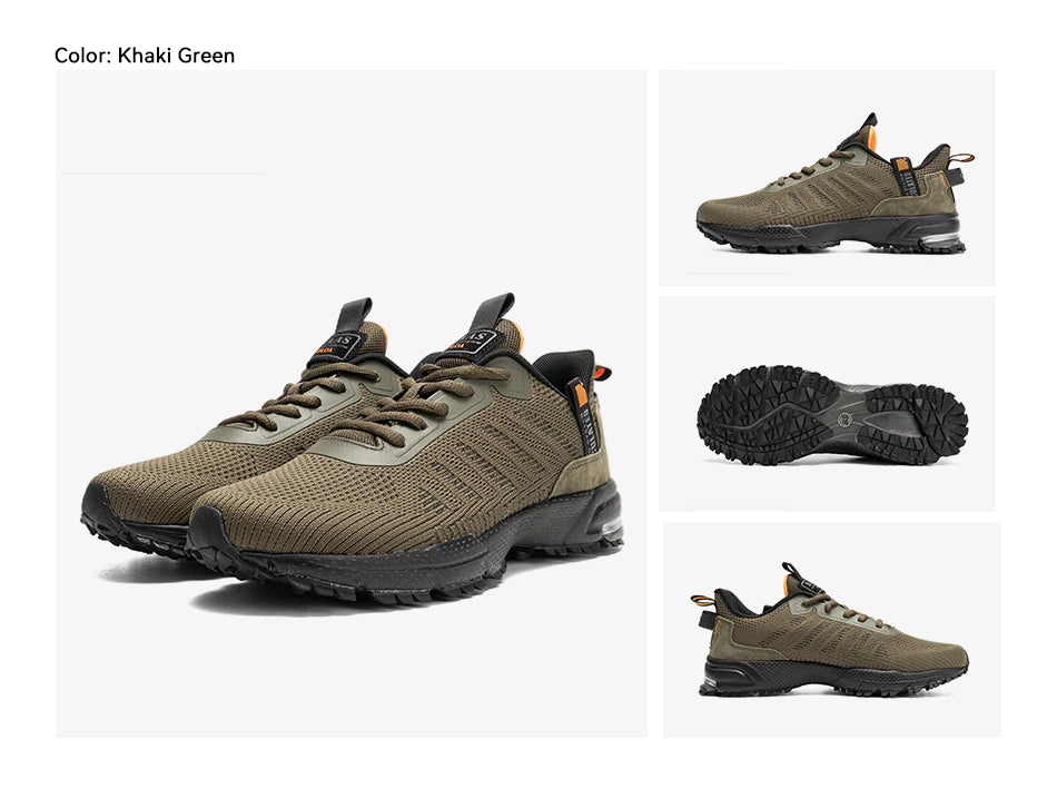 Baasploa Professional Running Shoes For Men Lightweight Men's Designer Mesh Sneakers Lace-Up Male Outdoor Sports Tennis Shoe