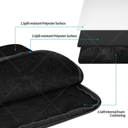 Black Cat Laptop Bag Tablet Notebook Case For Hp Dell Lenovo Computer For Macbook Air Pro Retina 10-17 Sleeve