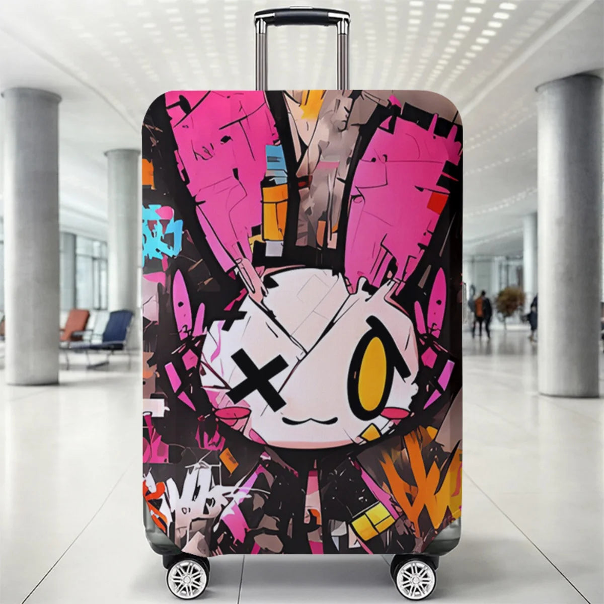 Animal pattern luggage protection cover, set suitable for 18-32 inch luggage cover, suitcase handle cover, travel accessories