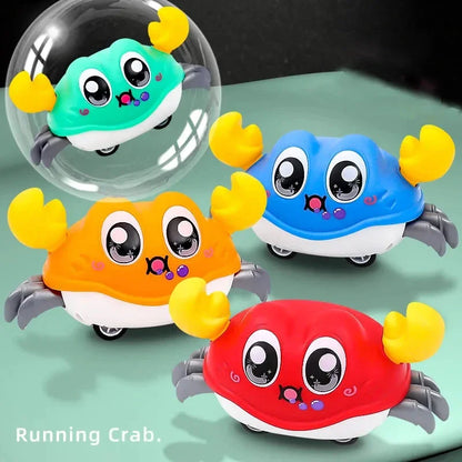 Double Force Walking Crawling Crab Tummy Time Baby Sensory Toys Infant Learning Crawl Development Babies Interactive Walking
