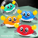 Double Force Walking Crawling Crab Tummy Time Baby Sensory Toys Infant Learning Crawl Development Babies Interactive Walking