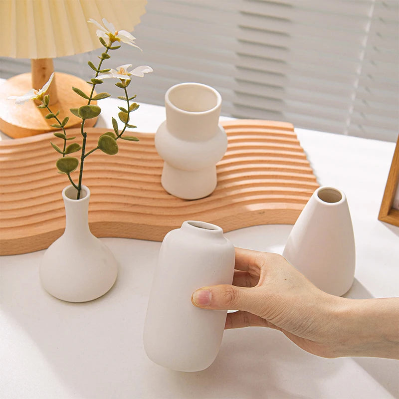 Ceramic Fired Vases, Hydroponic Dried Flower Utensils, Ornaments, Home Living Room Tables, Decorative Vases, Shaped Ceramic Vases