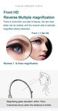 Wall Folding Makeup HD Mirror Double Side Fill Light Magnifying USB Charging Led Tricolor Dimming Bathroom Cosmetic Mirrors