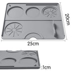 Home Coffee Machine Table Mat Anti-slip Silicone Coffee Mat Tamper Holder Station Cup Drainer Barista Coffee Accessories
