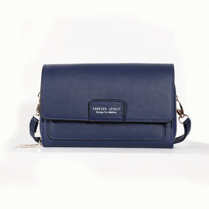 Nuevos bolsos de piel sintética para mujer, multifuncionales, de gran capacidad, tipo bandolera, a la moda, para teléfono