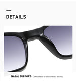 Light Luxury Square Sunglasses Minimalist Design Elegant Unisex Uv400 Protection Sun Glasses 9017