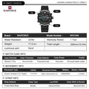 NAVIFORCE 6104 Fashion Sports Electronic Quartz Watch Men Calendar Luminous Outdoor Casual Digital Watches for Man reloj hombre