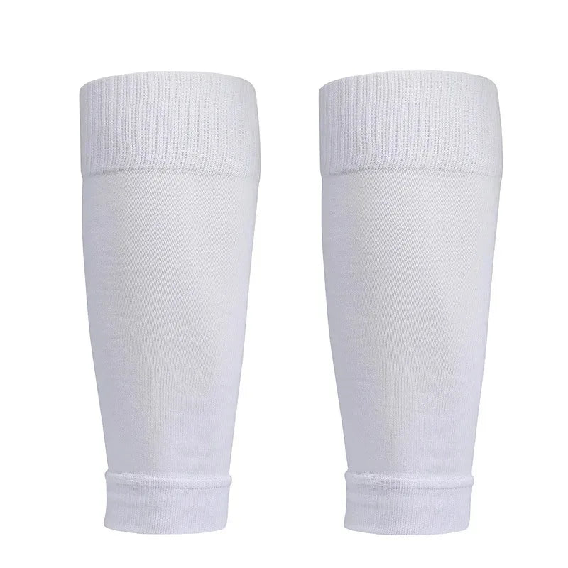 1Pair Football Socks Soccer Accessories Leg Brace Sleeves Breathable Sport Sock Adult Kids Shin Guards Calf Protection Leg Cover