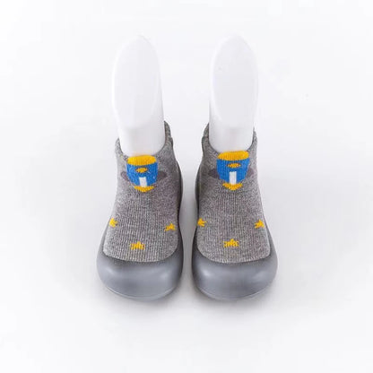 Cute and Comfy Cotton Newborn Baby First Walkers Socks Baby Soft-Soled Indoor Casual Shoes Breathable and Non-Slip Baby Shoes
