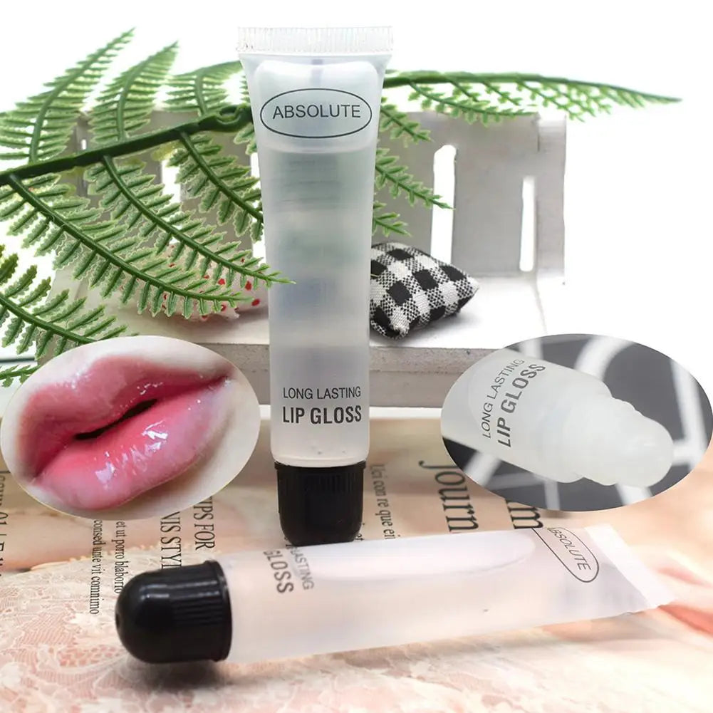 Lip Gloss Moisturizer Plumper Long Lasting Sexy Lips Pump Transparent Waterproof Volume Lip Clear Lipgloss  Clear Lip Gloss N EW
