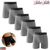 6Pcs Men Panties Cotton Underwear Soft Breathable Boxer Underwear Trendy Simple Hot-Selling Men's Boxer Underwear Fashion Pop