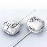 Funda de Auriculares inalámbricos con Bluetooth para Samsung Galaxy Buds3 Pro, funda transparente de TPU con bloqueo seguro para auriculares con llavero