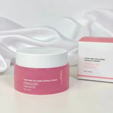 PDRN Pink Collagen Capsule Cream with Niacinamide Cream for Uneven Skin Tone Lightweight Face Moisturizer Original Korean Cream