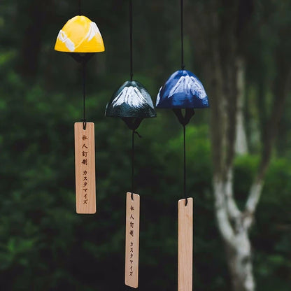 Japanese Wind Chimes Cast Iron Feng Shui Wind Bells Good Luck Hanging Pendant Indoor Outdoor Temple Home Garden Decoration