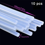 Car Glue Sticks Car Body Dent Repair Glue Sticks Black High Viscosity Hot Melt Glue Strong Adhesion Stick Car Repair Tool 10pcs