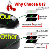 1 Pair Side Trim Horn Style Rearview Mirror Caps add-on for Audi A4 S4 A5 S5 B8 8K A6 S6 4F C6, A8 S8 D3, Q3 SQ3 2012-2015 A3 8P