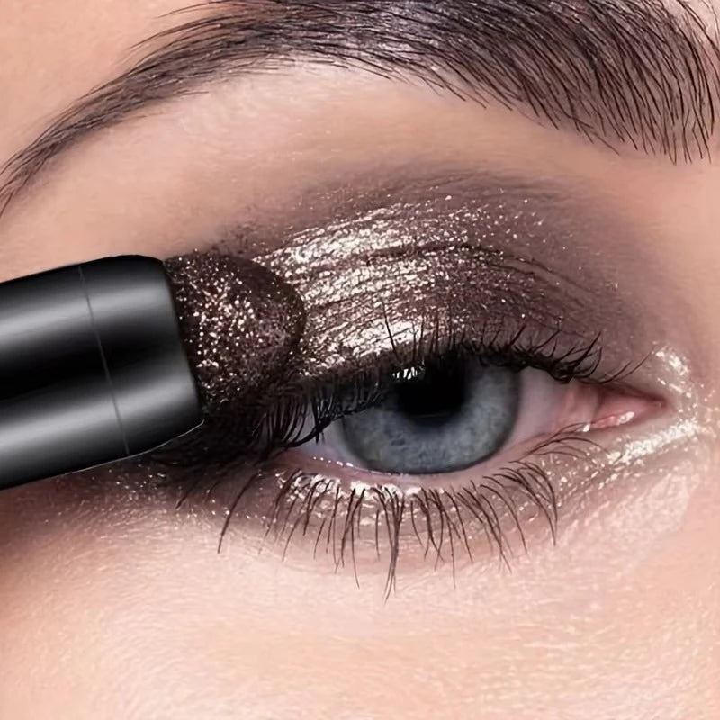 Eyeshadow Stick Pencil Waterproof Glitter Matte Eyeshadow 2 in 1 Pearly  Makeup High Pigmented Eyelid Under Crease Eyeshadow Pen