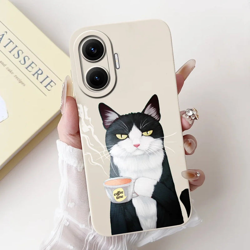 For Xiaomi Poco F7 Phone Cover For Redmi Turbo 4 Pro 5G Case Silicone Cute Cartoon Fashion Luxury Love Shockproof Bumper Funda