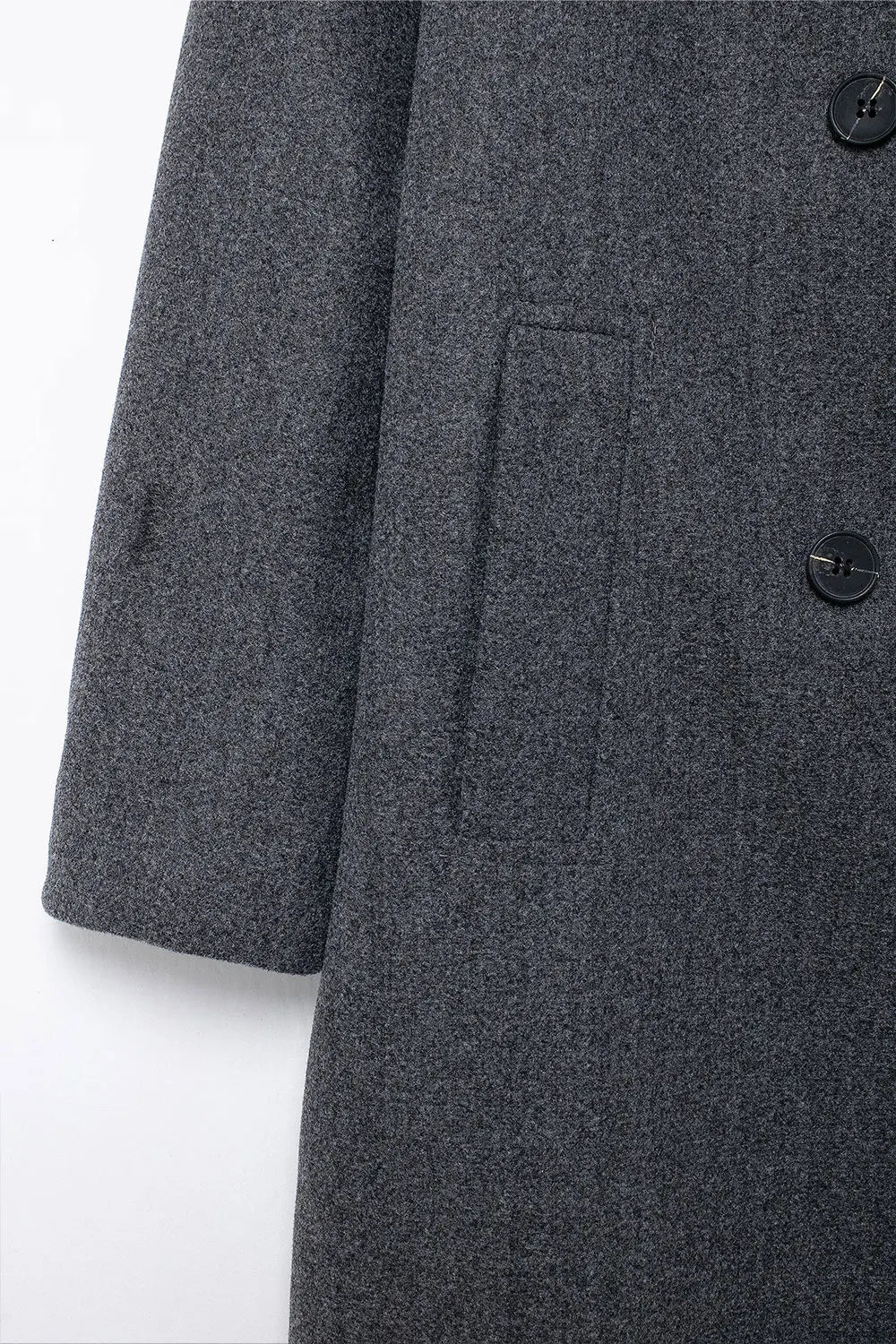 TRAFZA 2024 Autumn New Women Loose Coat Lapel Double Breasted Long Sleeve Jacket Winter Warm Thick Vintage Solid Trench Outwear