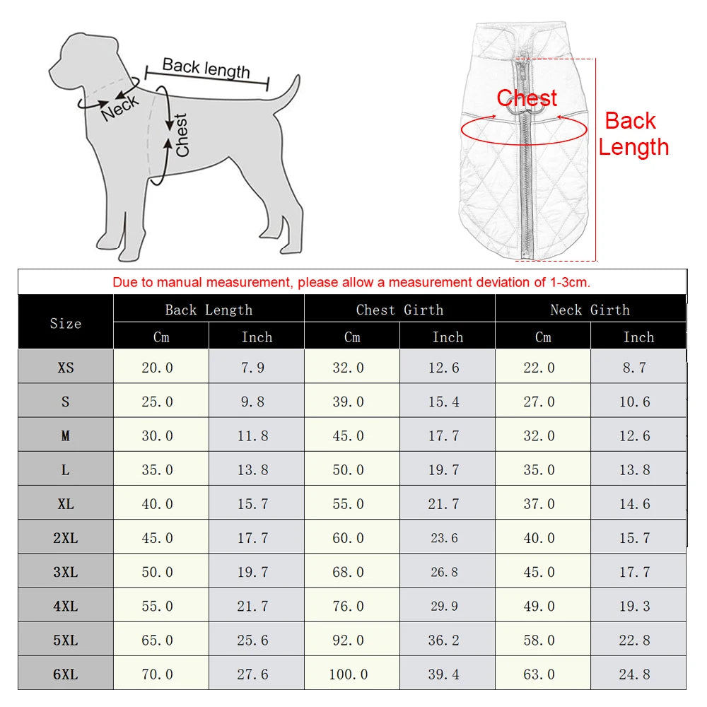 Winter Dog Jacket Windproof Reflective Pet Clothes For Small Big Dogs Cat Costume Puppy Coat Vest With D-ring Chihuahua Outfits