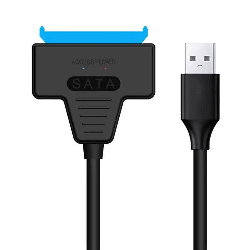 Cable adaptador SATA 3 USB 3.0 2.0 a USB 3.0 de hasta 6 Gbps compatible con discos duros externos HDD/SSD de 2,5 pulgadas, cable SATA III de 22 pines