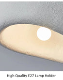 Nordic Wabi Sabi LED Ceiling Lamps Minimalist Cream Style Living Room Bedroom Ceiling Light 45/52/60/70cm Home Decor Chandeliers