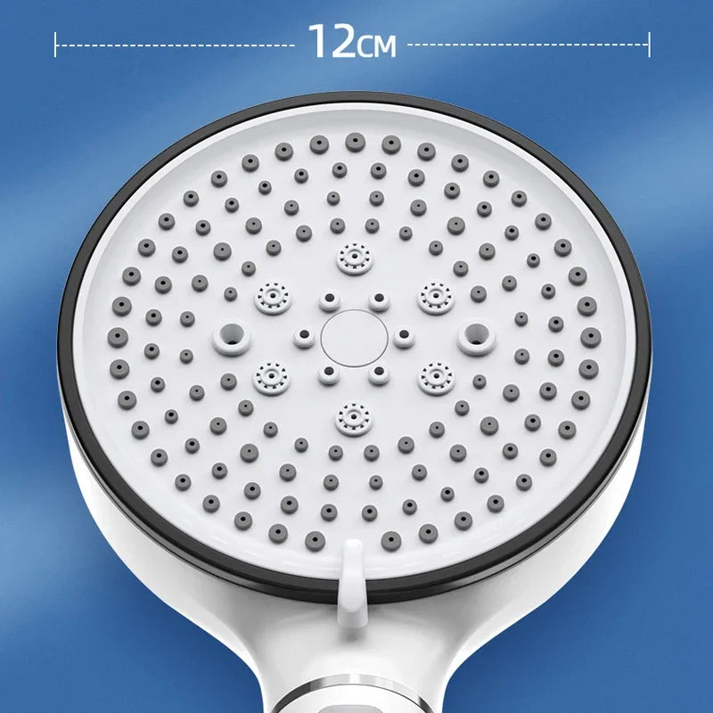 5 modos de cabeça de chuveiro anti calcário filtro higiênico remover calcario titular alça chuvas spa mangueira conjunto para acessórios do banheiro