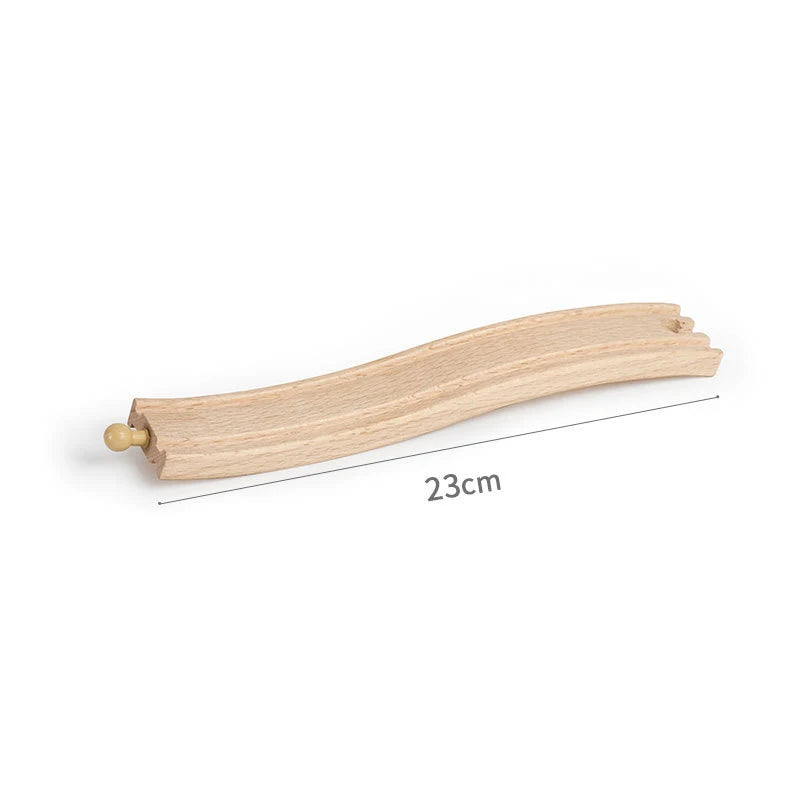 Wooden Train Track Toys Railway Rails Accessories Fit Thomas Train Road Connector Bridge Wood Railway Children Boy Christmas Gift