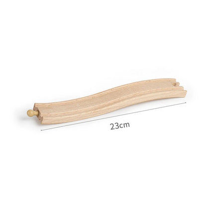 Wooden Train Track Toys Railway Rails Accessories Fit Thomas Train Road Connector Bridge Wood Railway Children Boy Chrismas Gift
